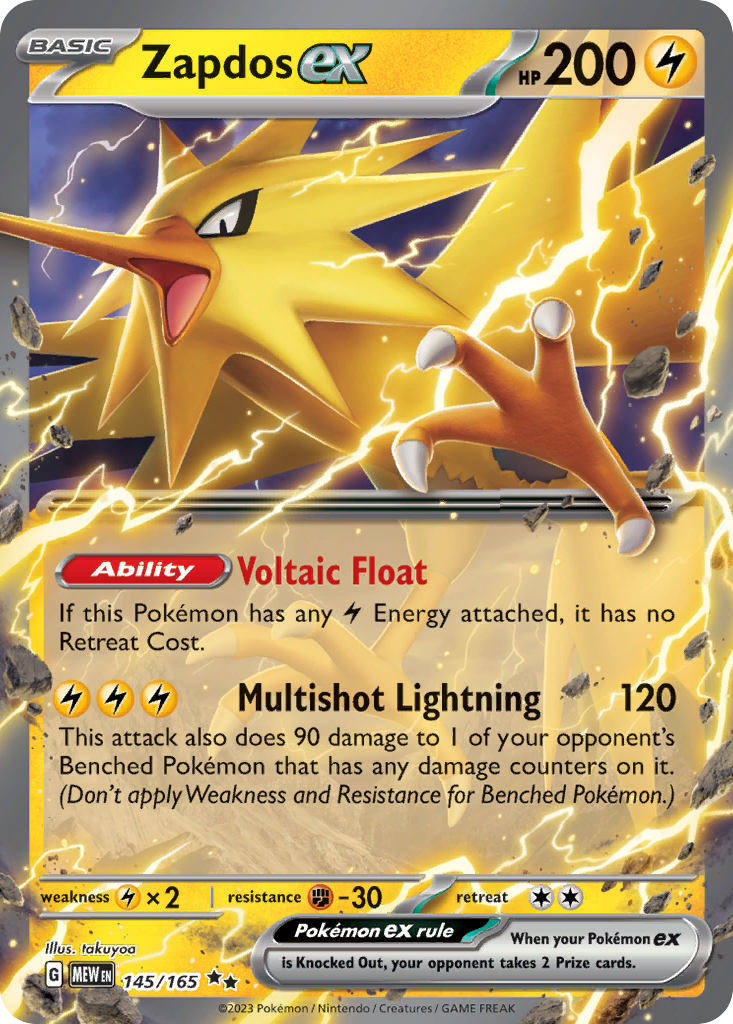 Zapdos ex - 145/207 - EN