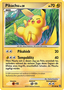 Pikachu - 70/100 - Pokemon TCG - Near Mint
