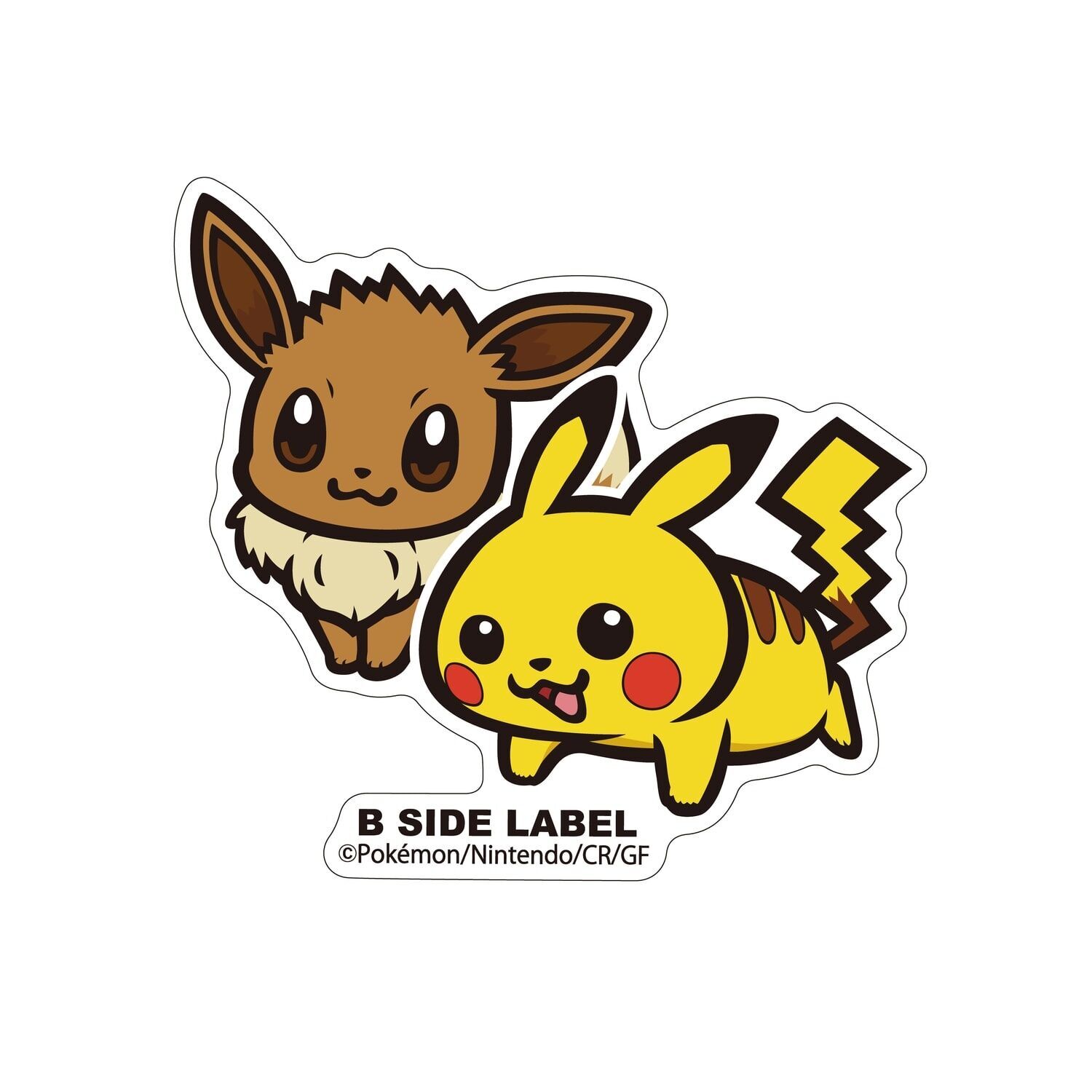 Pikachu & Eevee B-Side Label Sticker Pikachu & Eevee B-Side Label Sticker