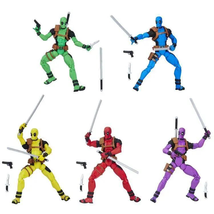 Marvel Deadpool Rainbow Squad Exclusive Action Figure 5-Pack [Solo, Terror, Slapstick, Foolkiller & Deadpool]