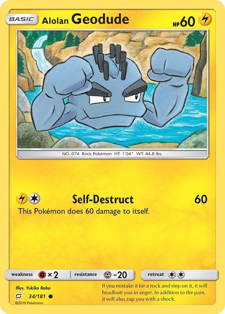 Alolan Geodude - 34/181 - EN Alolan Geodude - 34/181 - EN