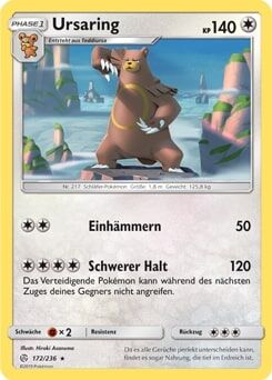 Ursaring 172/236 - Pokémon TCG