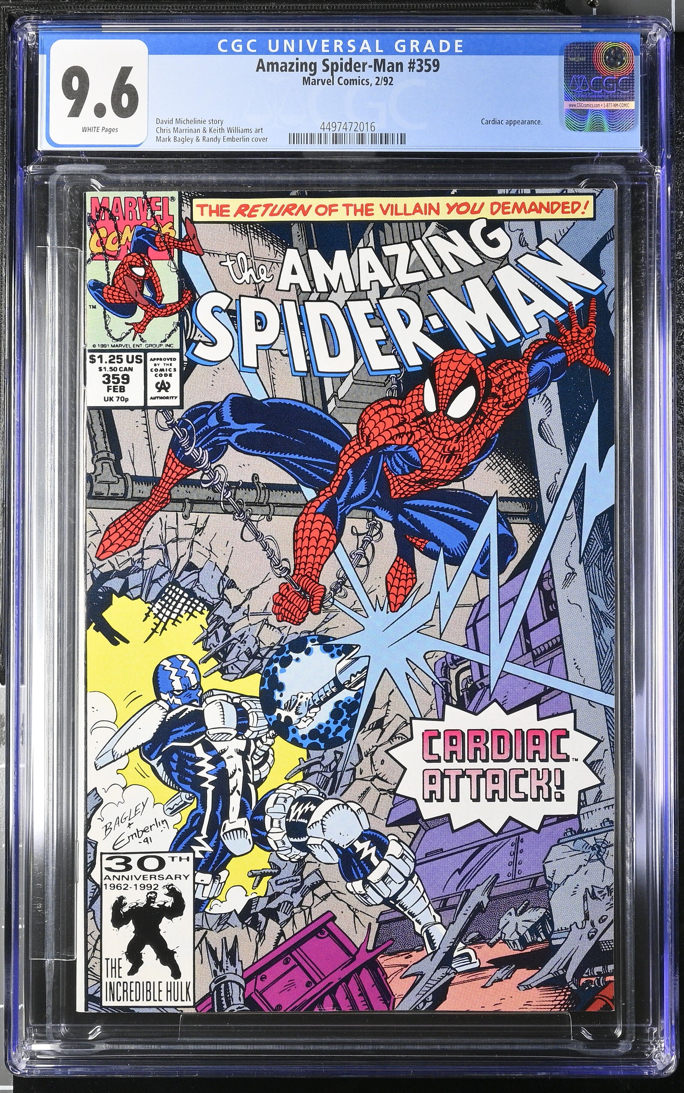 Amazing Spider-Man #359 CGC 9.6