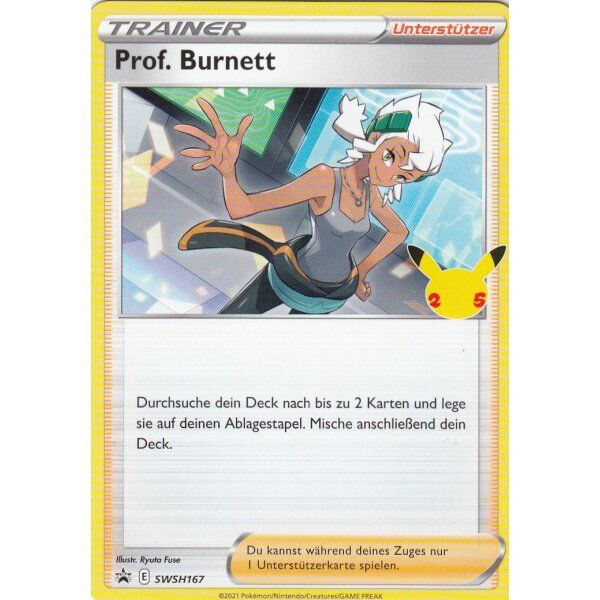 Prof. Burnett - SWSH167 - Pokémon TCG - Near Mint - DE