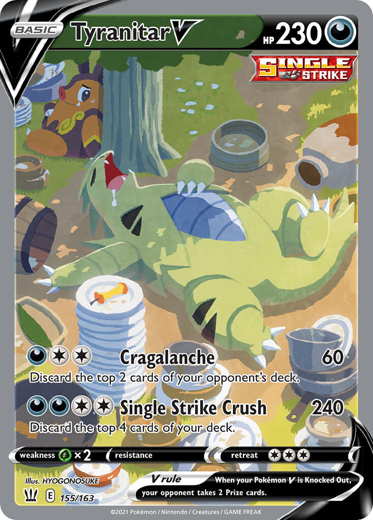 Tyranitar V - 155/163 - EN Tyranitar V - 155/163 - EN
