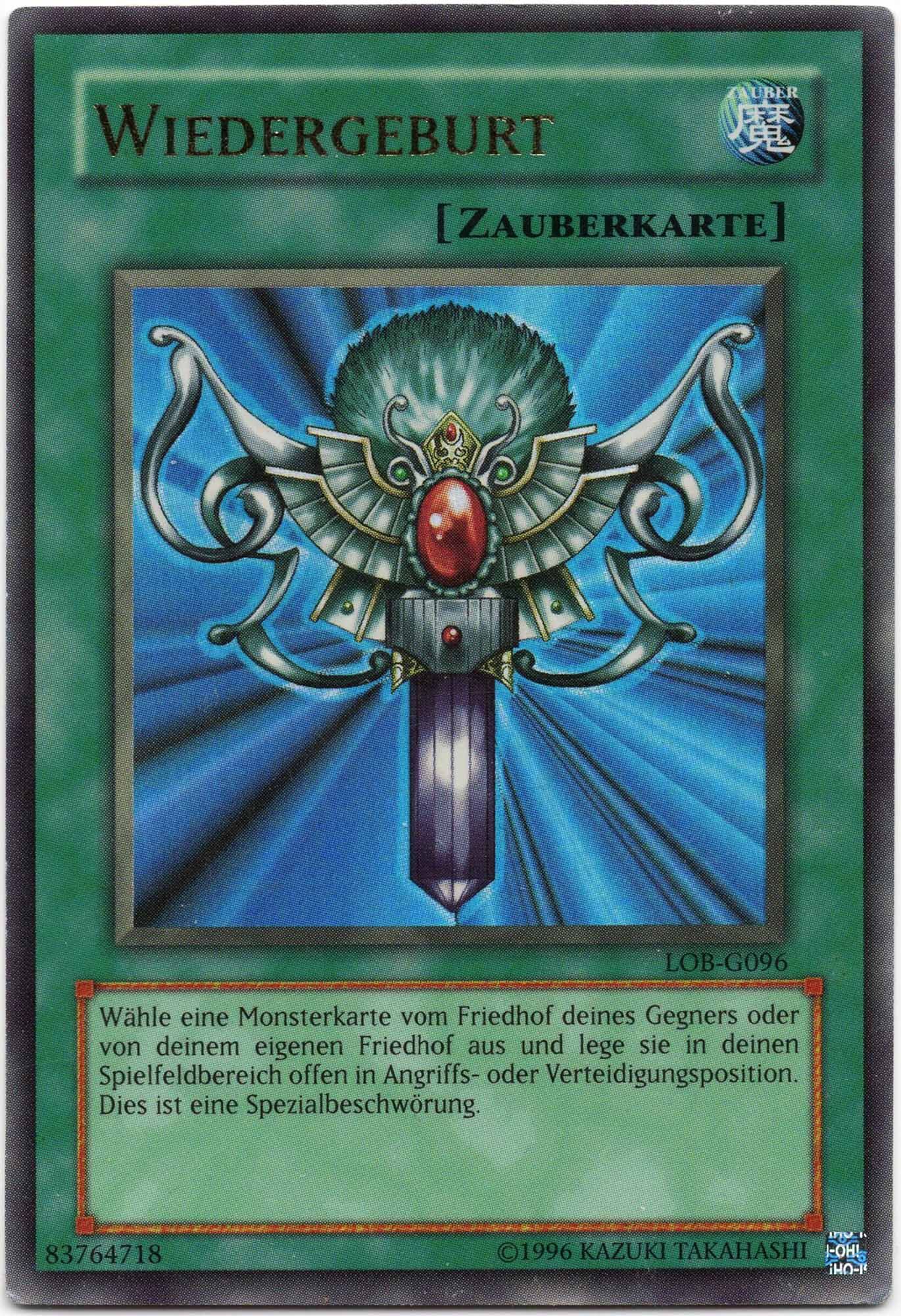 wiedergeburt-lob-g096-ultra-rare-moderately-played Wiedergeburt - LOB-G096 - Ultra Rare (Moderately Played)