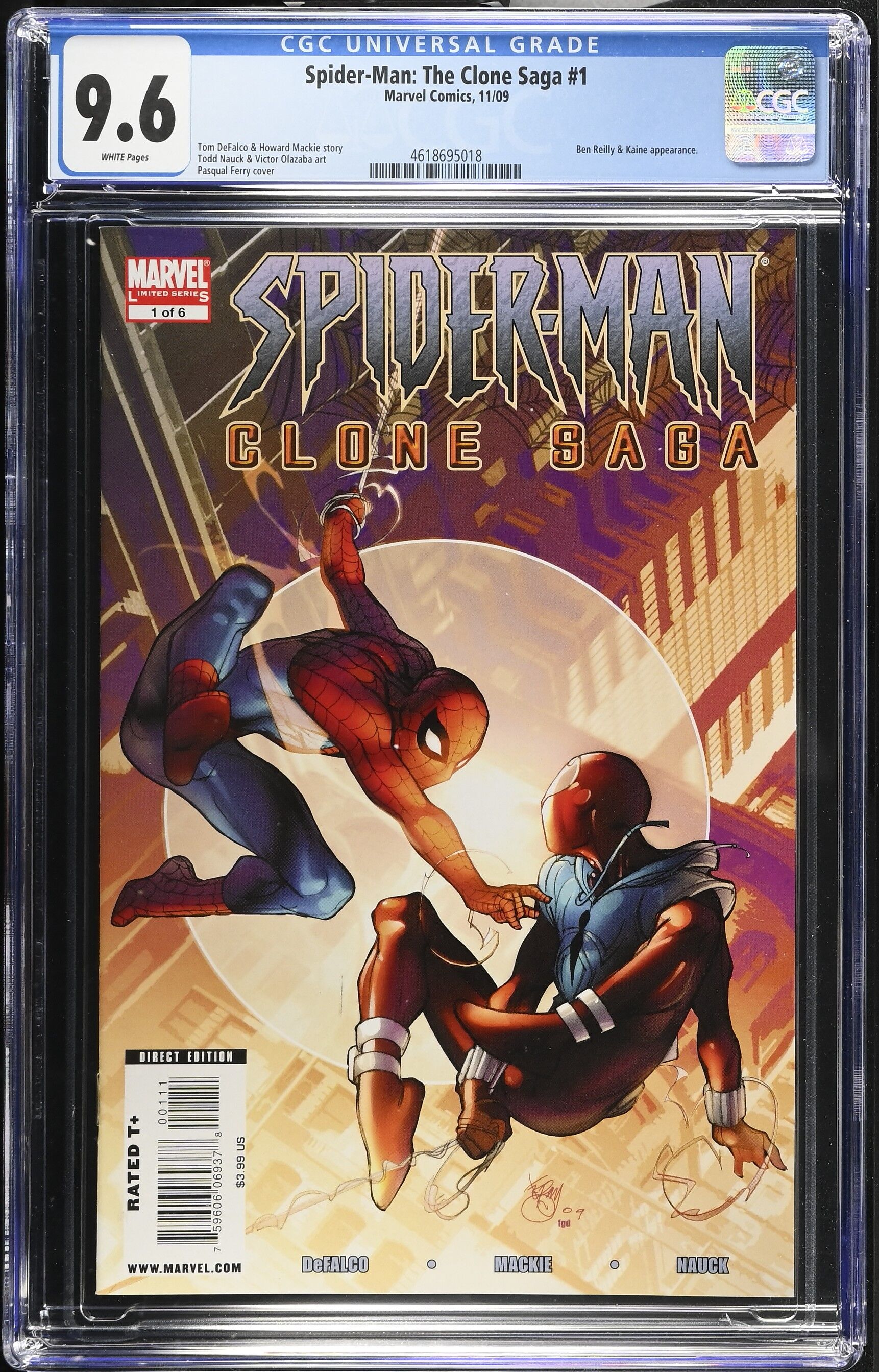 Spider-Man: The Clone Saga Issue 1 - CGC 9.6 Spider-Man: The Clone Saga Issue 1 - CGC 9.6