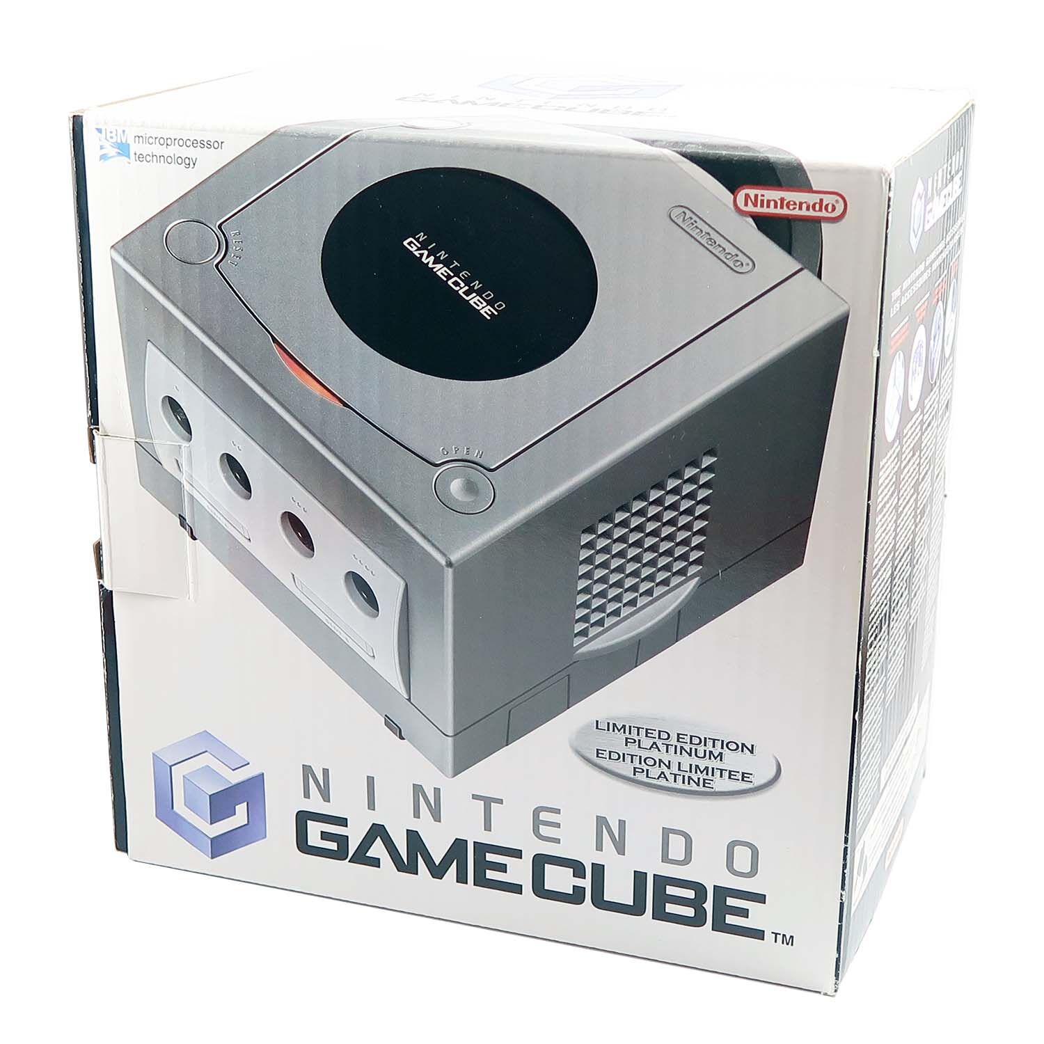 nintendo-game-cube-silber-mit-ovp-1 Nintendo Gamecube Konsole Silber (mit OVP)