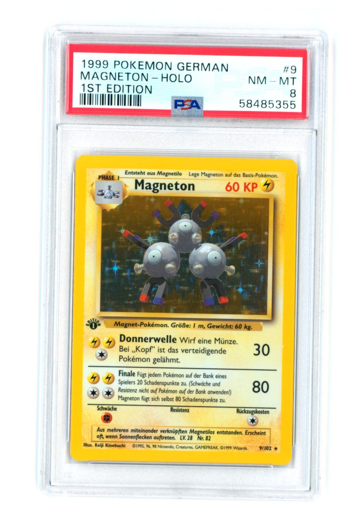 magneton-9-102-base-set-1st-edition-holo-psa-8-nm-mt-pokemon-58485355 Magneton 9/102 - Base Set - 1st Edition - Holo - PSA 8 NM-MT - Pokémon