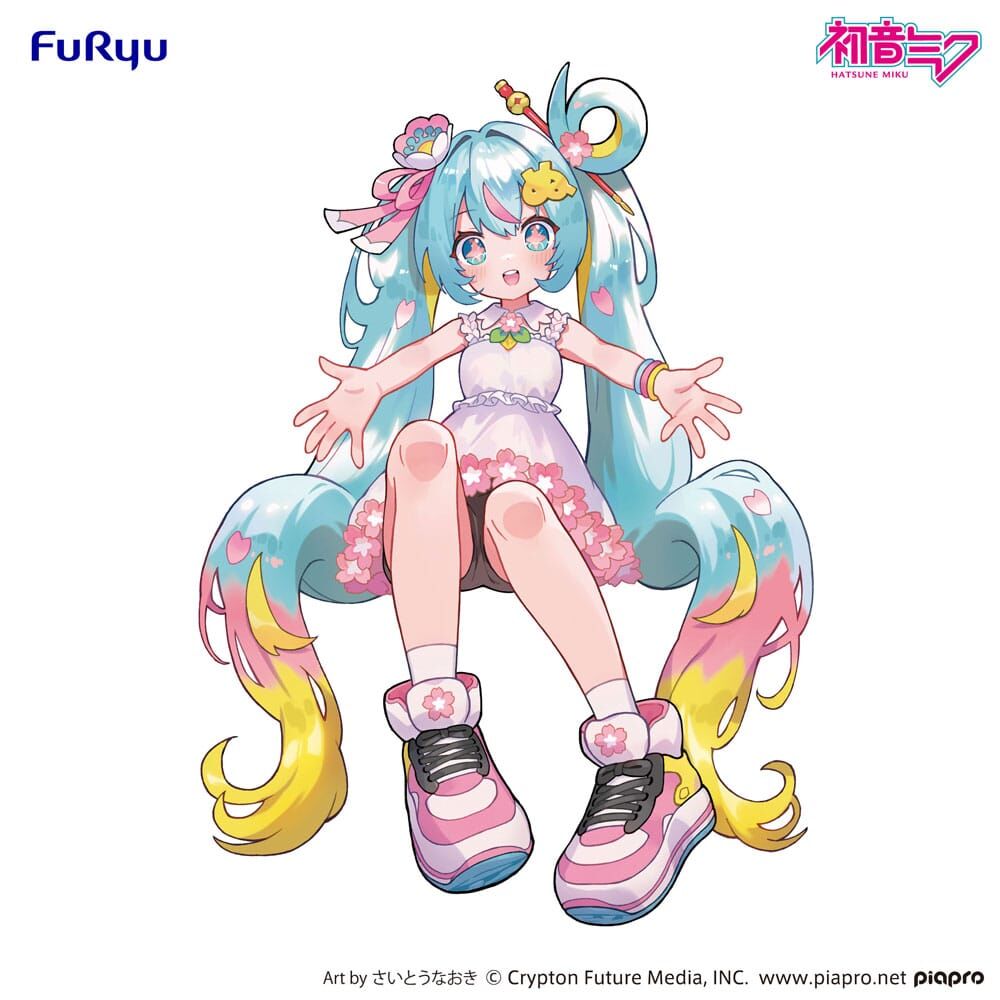 Hatsune Miku Noodle Stopper PVC Statue Hatsune Miku 10th Anniversary 14cm