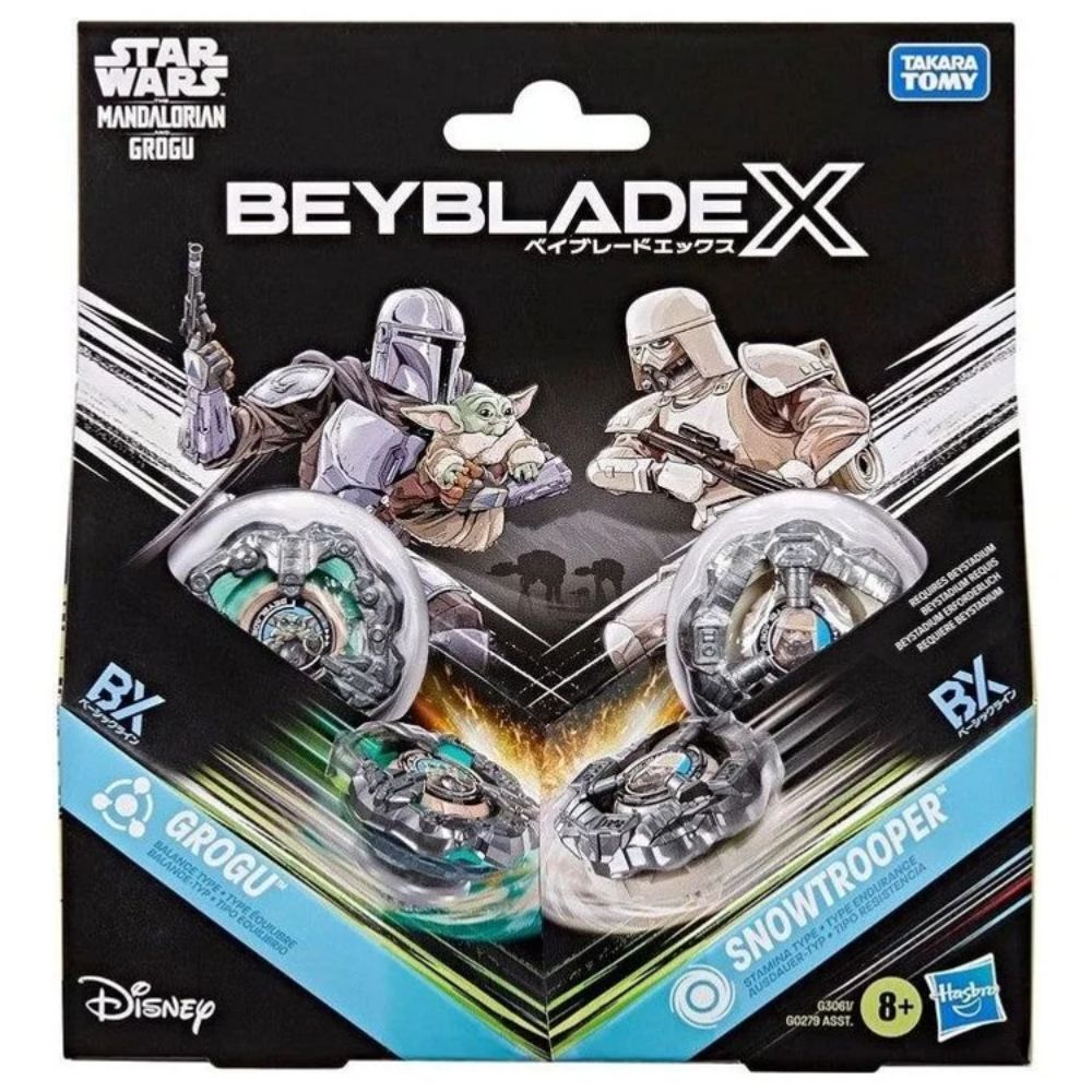 Beyblade X and Star Wars Collab Grogu vs. Snowtrooper