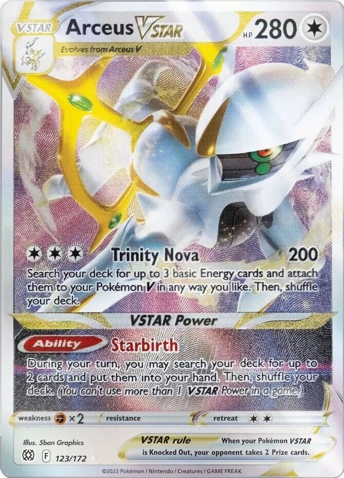 Arceus VSTAR 123/172 - Metal Card - EN