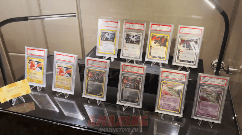 Gold-Star-Pokémon-Karten in PSA 10, englisch und japanisch, aus der Jolina Gisèle Collection