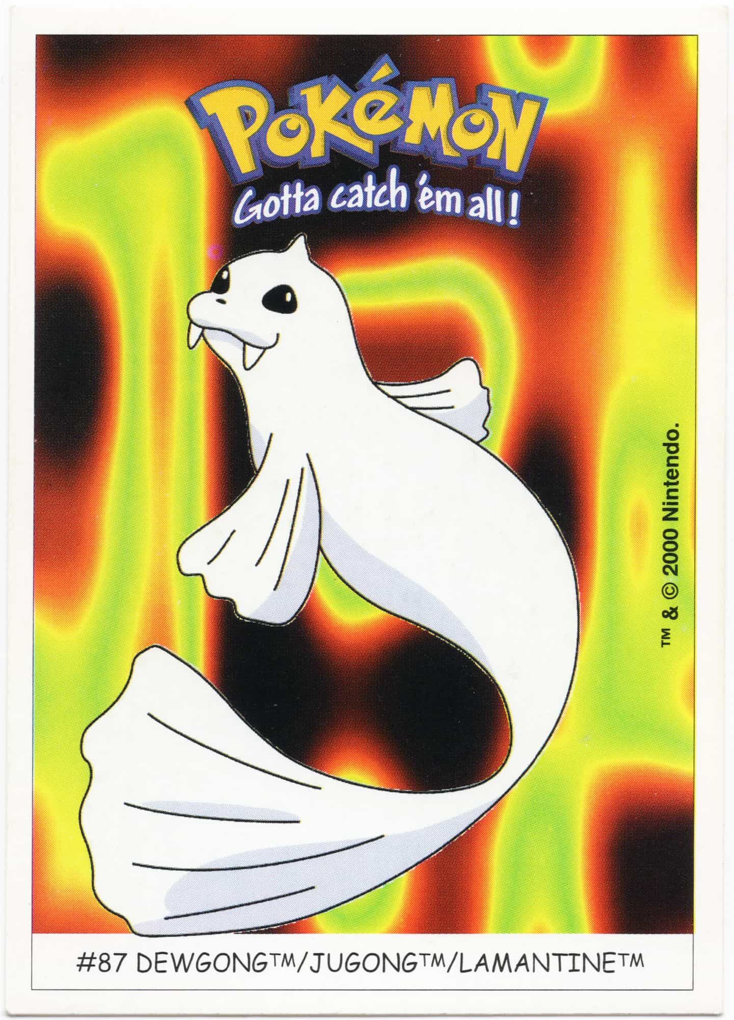 dewgong-87-pokemon-dunkin-boomer-sticker-near-mint-min Dewgong #87 - Pokémon Dunkin Boomer Sticker - Near Mint