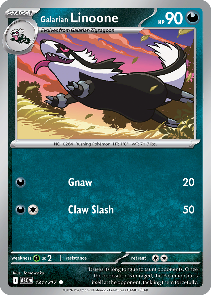 Galarian Linoone - 131/217 - EN
