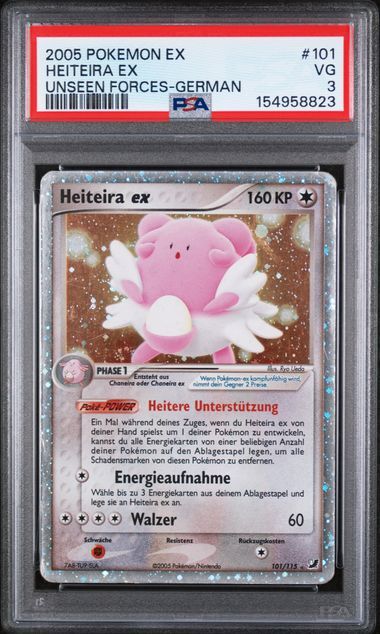 Heiteira ex #101 - Unseen Forces - PSA 3 VG - Pokemon