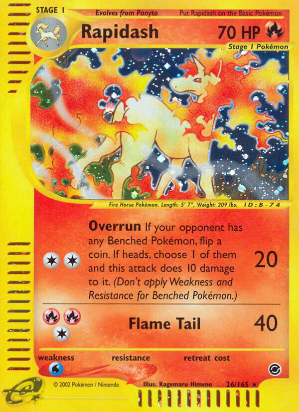 Rapidash - 26/165 - Holo Rare - EN Rapidash - 26/165 - Holo Rare - EN