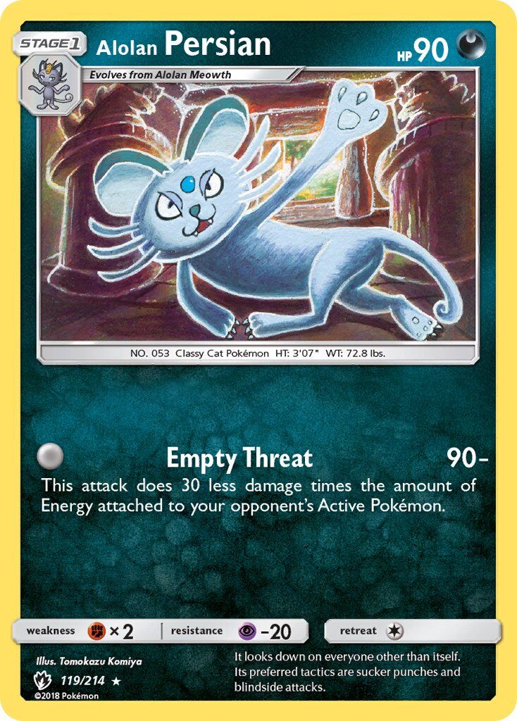 Alolan Persian - 119/214 - EN