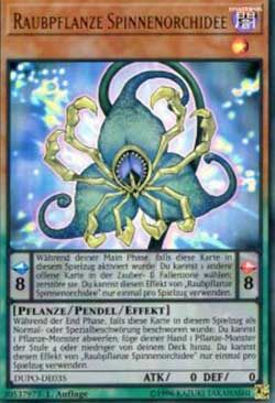raubpflanze-spinnenorchidee-yu-gi-oh Raubpflanze Spinnenorchidee - Yu-Gi-Oh!