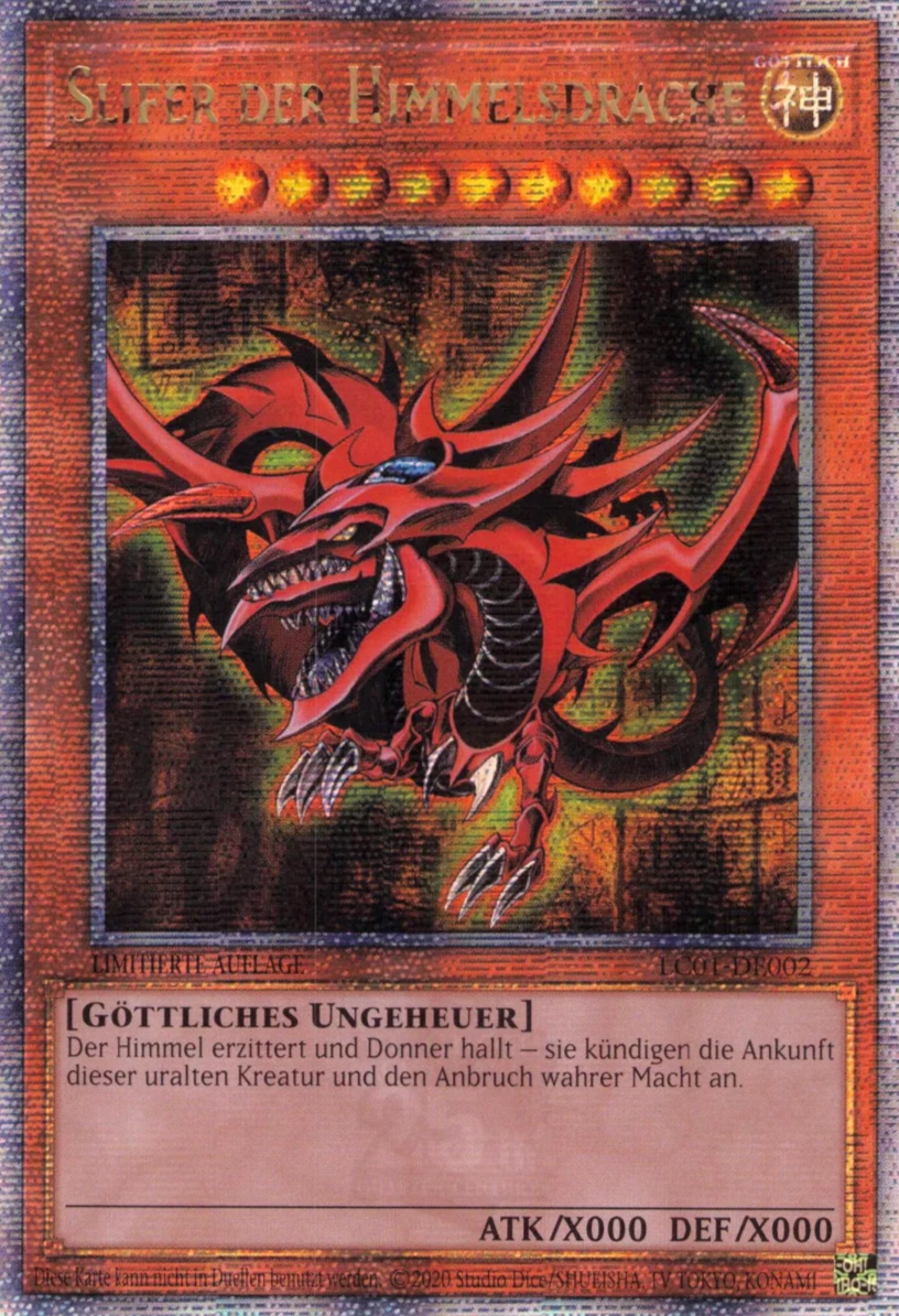Slifer der Himmelsdrache - LC01-DE002 - Quarter Centuary Secret Rare Slifer der Himmelsdrache - LC01-DE002 - Quarter Centuary Secret Rare