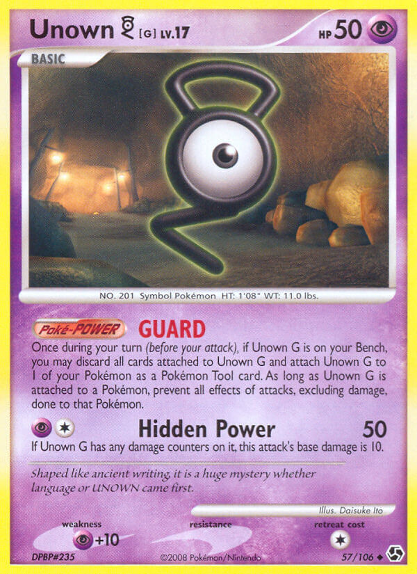 Unown G - 57/106 - Reverse Holo - EN Unown G - 57/106 - Reverse Holo - EN