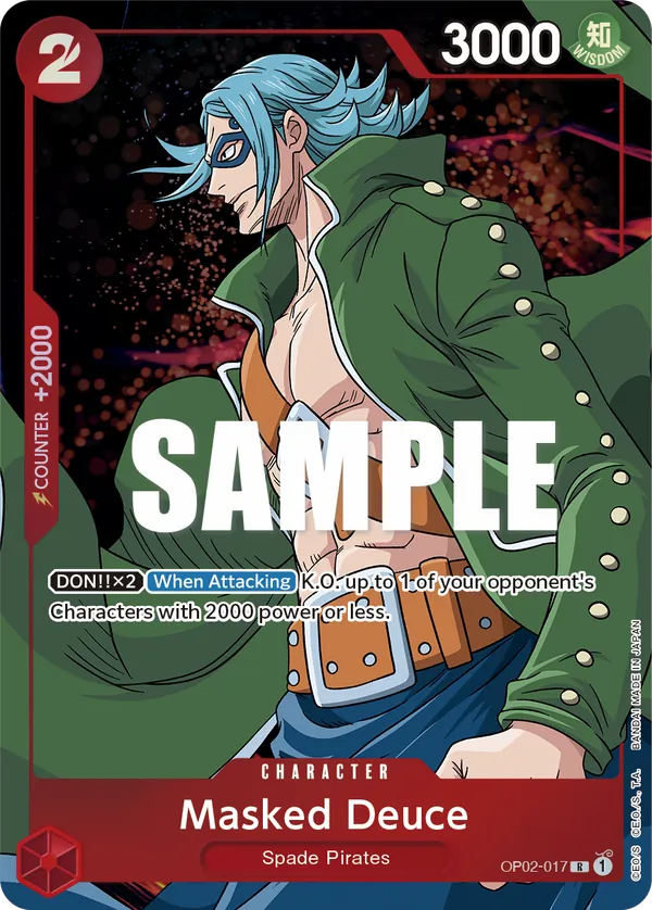 Masked Deuce - OP02-017 - Alternate Art Masked Deuce - OP02-017 - Alternate Art