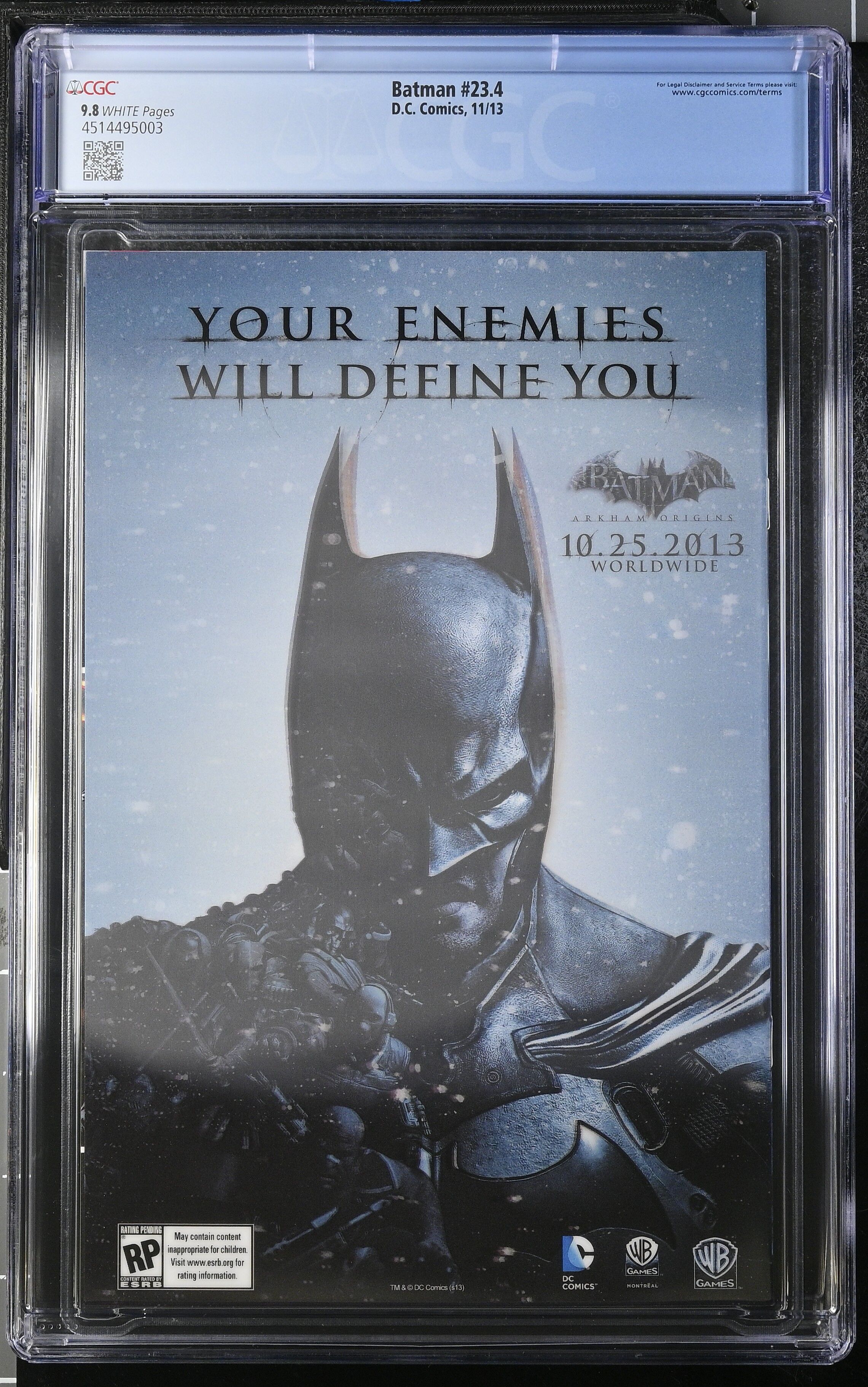 Batman #23.4 CGC 9.8 3D Lenticular Cover
