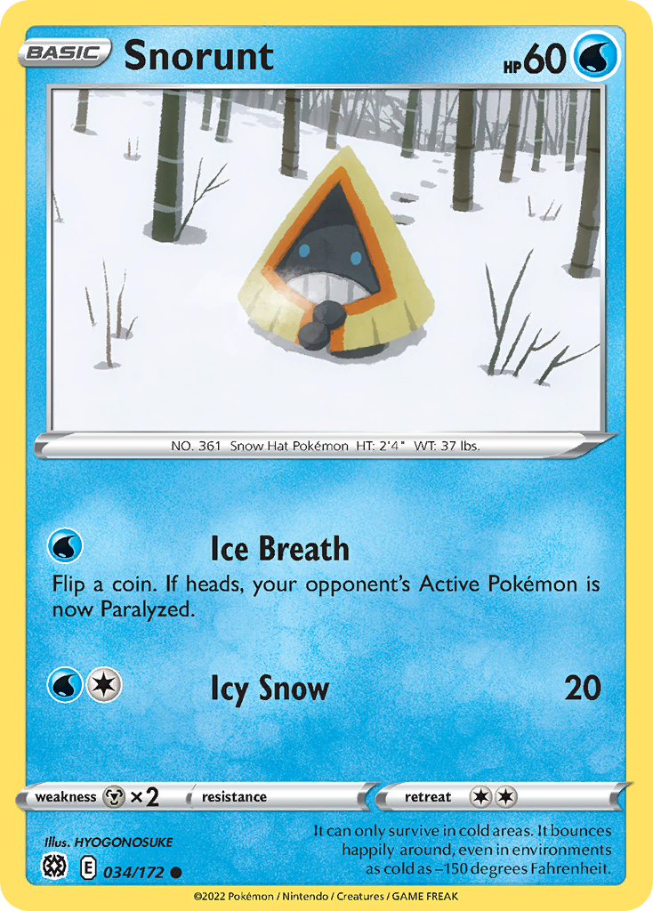 Snorunt - 034/172 - EN Snorunt - 034/172 - EN