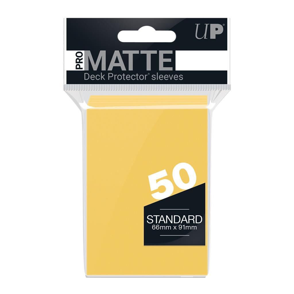 UP - PRO MATTE - Non Glare - Standard Sleeves Yellow (50)
