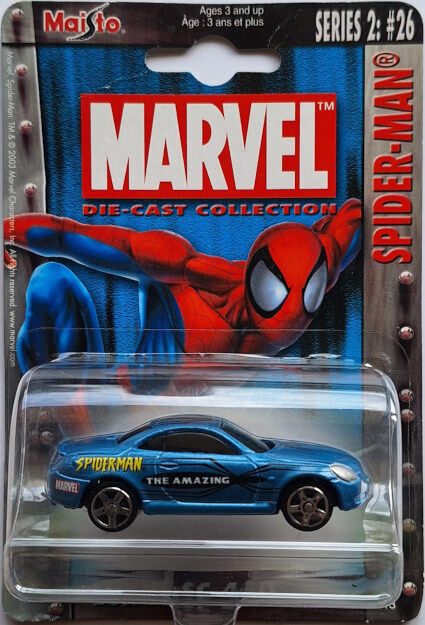2003 Maisto Marvel Series 2 Lexus SC430 Spider-Man