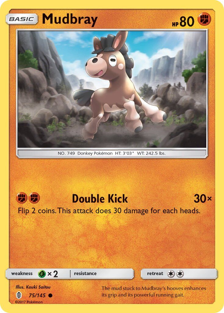 Mudbray - 75/145 - Pokémon TCG - Lightly Played - EN