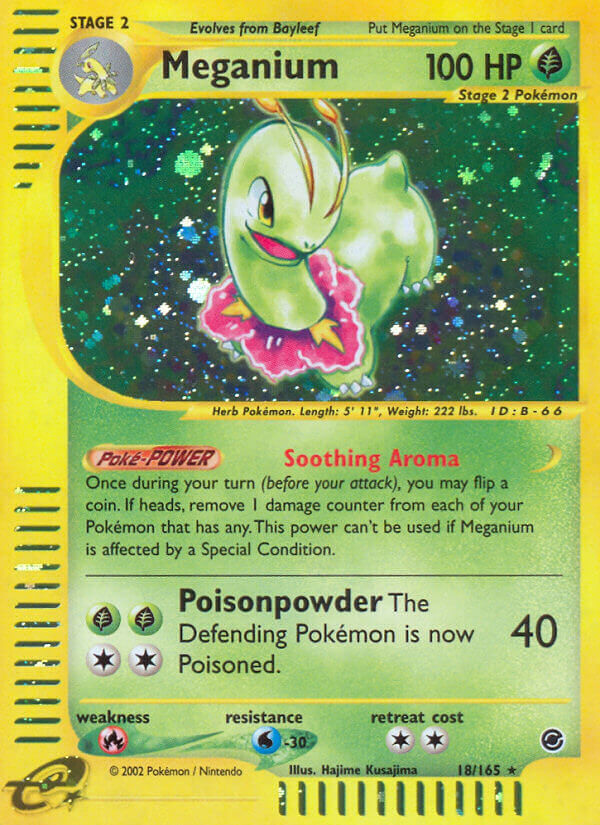 Meganium - 18/165 - Holo Rare - EN Meganium - 18/165 - Holo Rare - EN