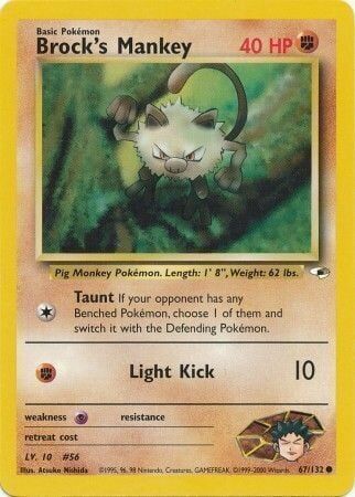 Brock’s Mankey - 67/132 - Unlimited - EN