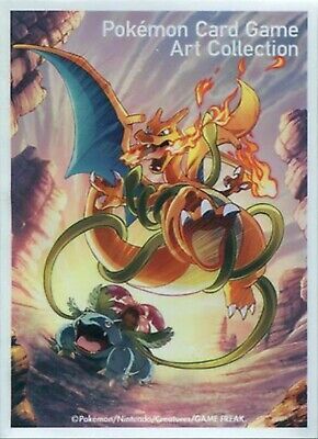 Pokemon Card Game Art Collection Charizard Venusaur Art Sleeves (62) - 2016