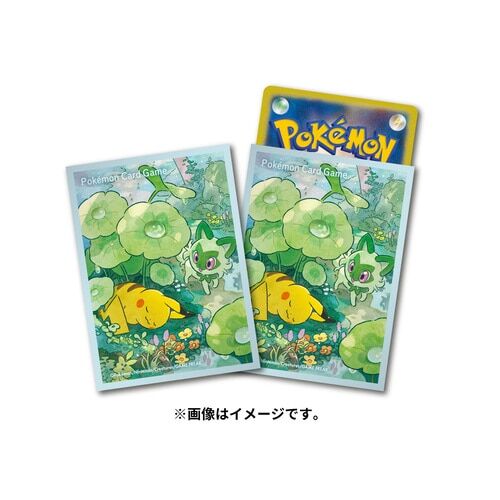 Pokemon Center Original Deck Sleeves Pikachu & Sprigattito Pokemon Center Original Deck Sleeves Pikachu & Sprigattito