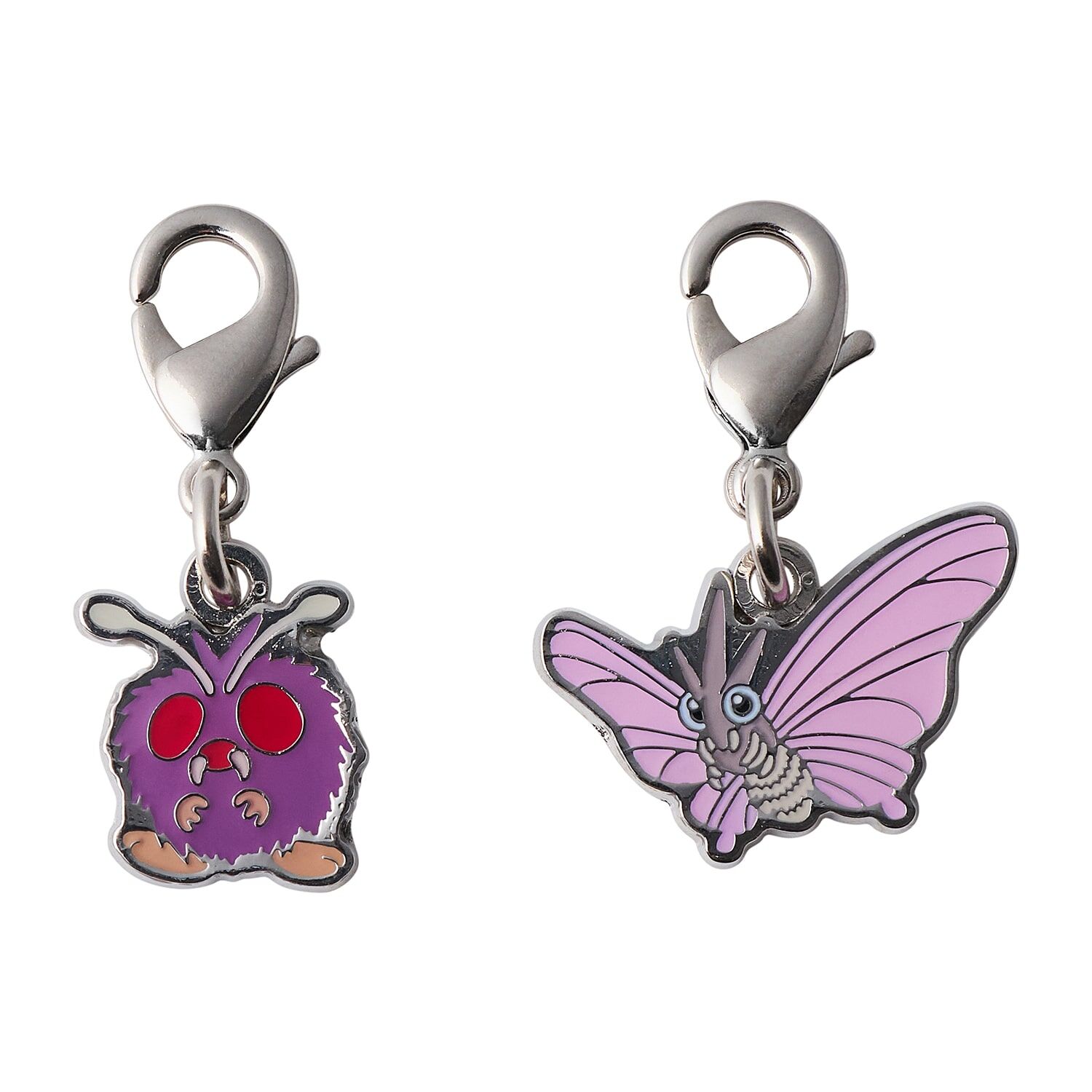 Pokemon Center - Venonat & Venomoth Schlüsselanhänger - 2 Stück Pokemon Center - Venonat & Venomoth Schlüsselanhänger - 2 Stück