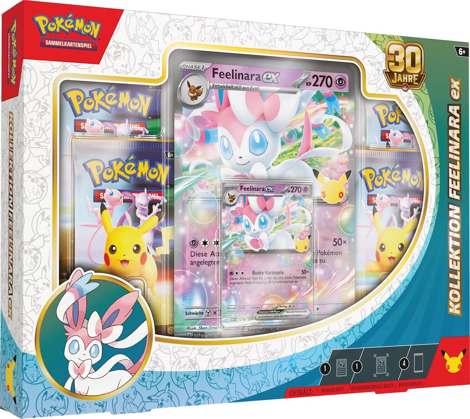 Pokémon TCG: 30 Jahre - Kollektion Feelinara ex - DE Pokémon TCG: 30 Jahre - Kollektion Feelinara ex - DE