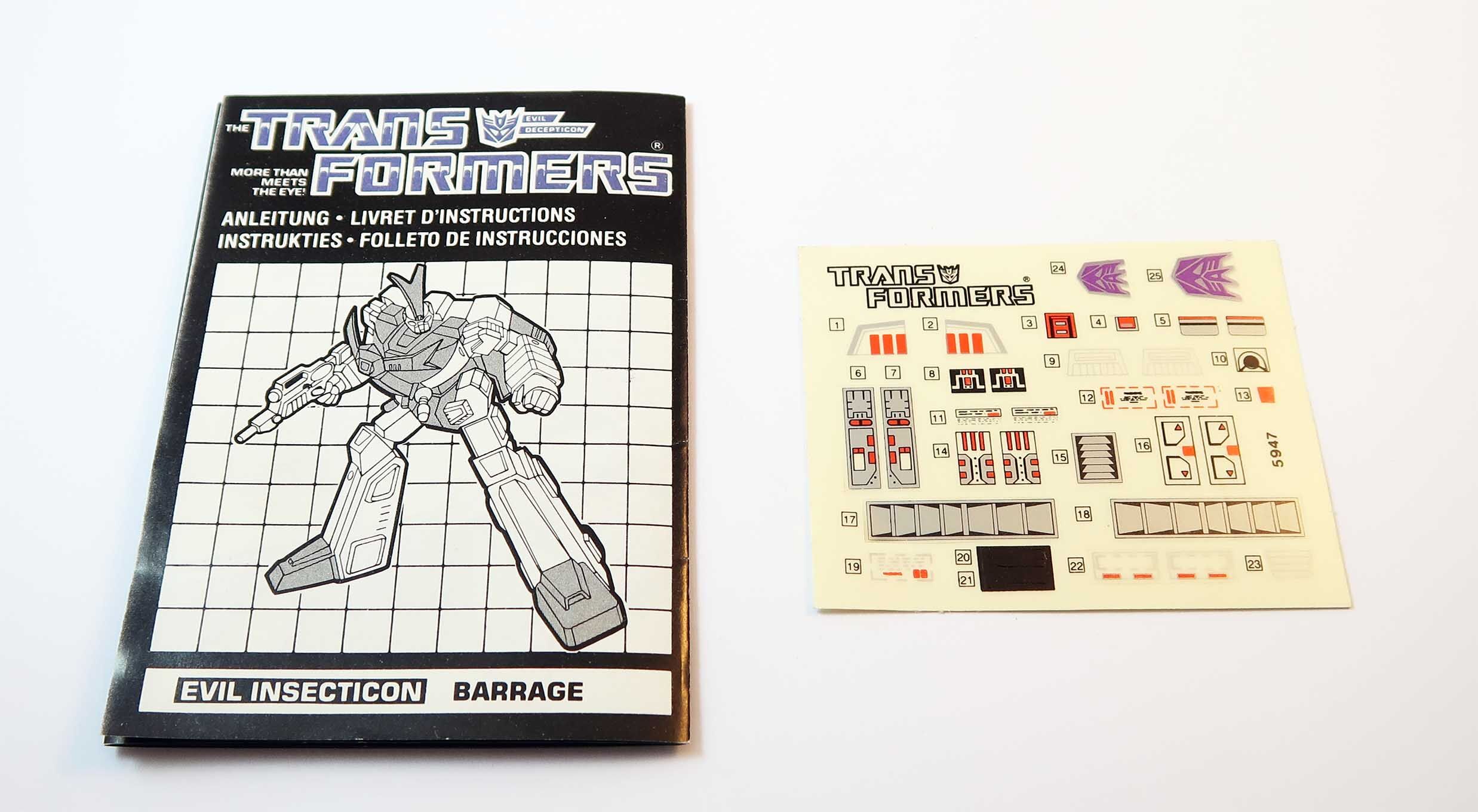 Insecticon Barrage Transformers