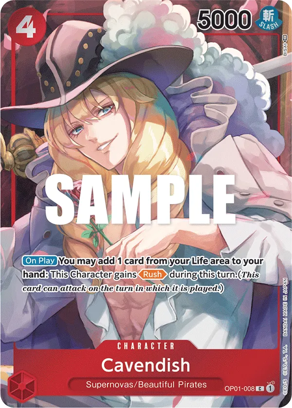 Cavendish - OP01-008 - Alternate Art Cavendish - OP01-008 - Alternate Art