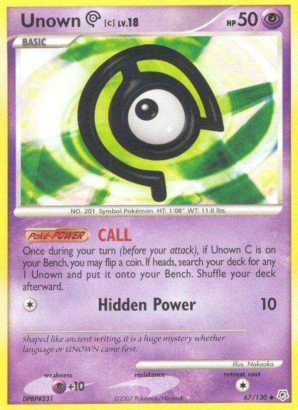 Unown C - 67/130 - EN