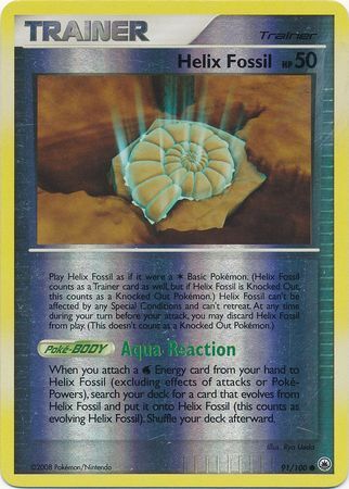 Helix Fossil - 91/100 - Reverse Holo - EN Helix Fossil - 91/100 - Reverse Holo - EN