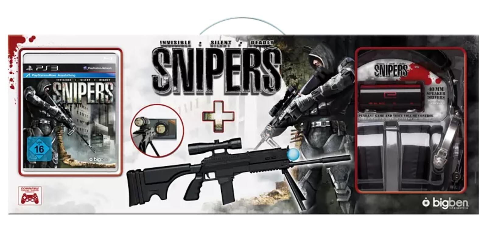 Snipers [Gun & Headset Edition] - OVP - PS3 - DE