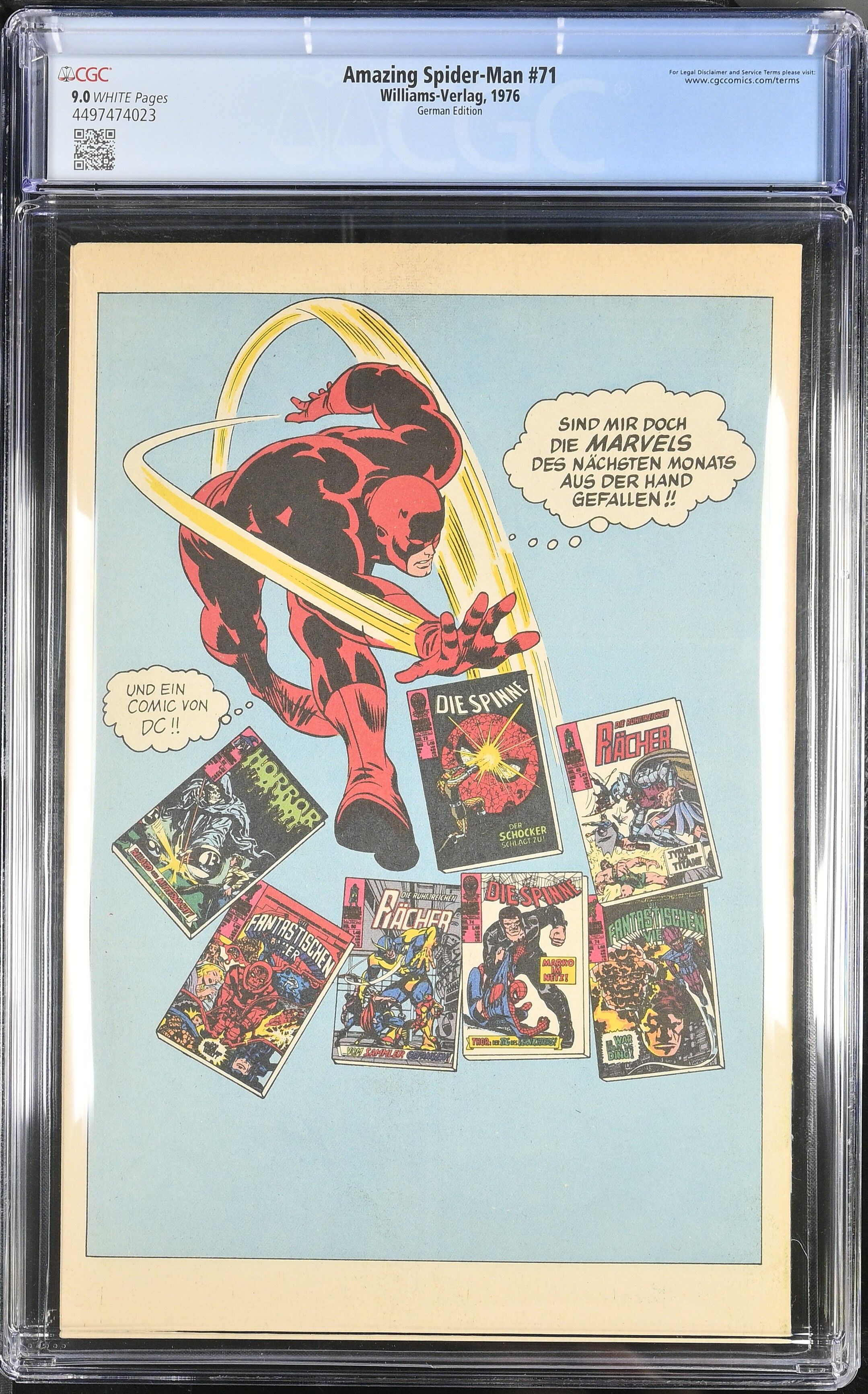 Amazing Spider-Man #71 CGC 9.0 Spinne #72 Williams