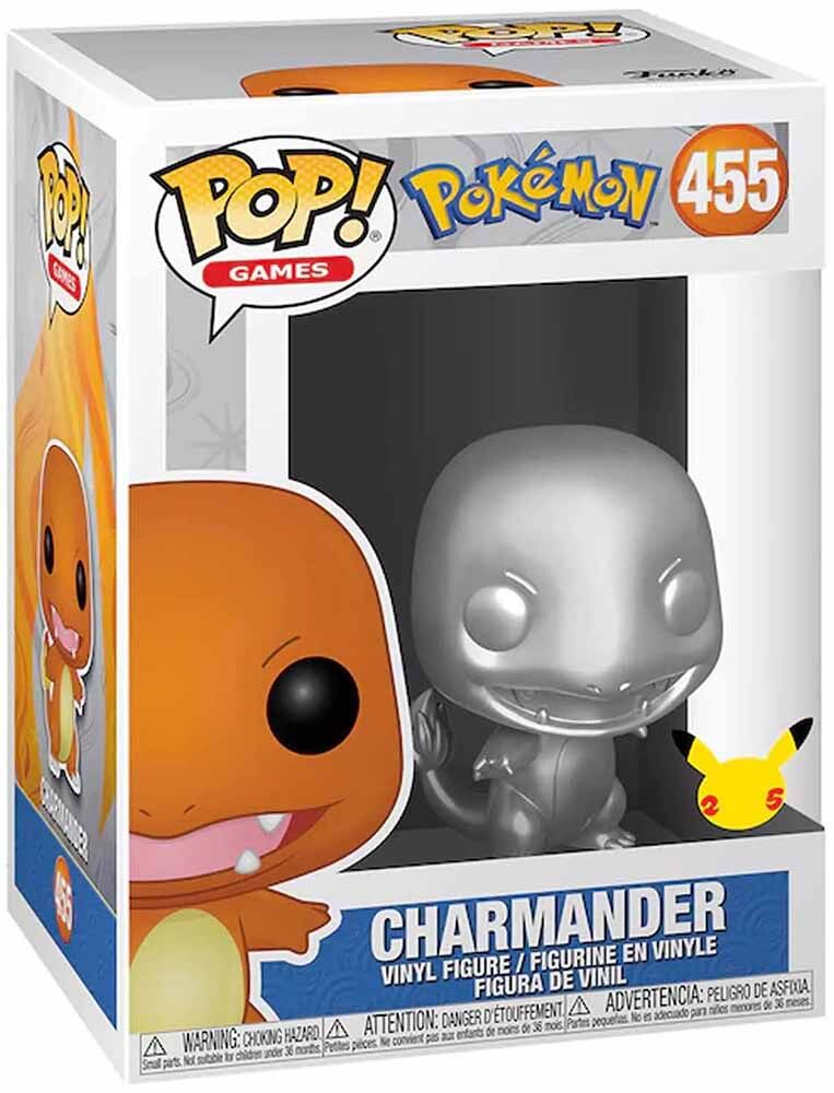 Pokémon Charmander / Glumanda Silver Funko POP 455