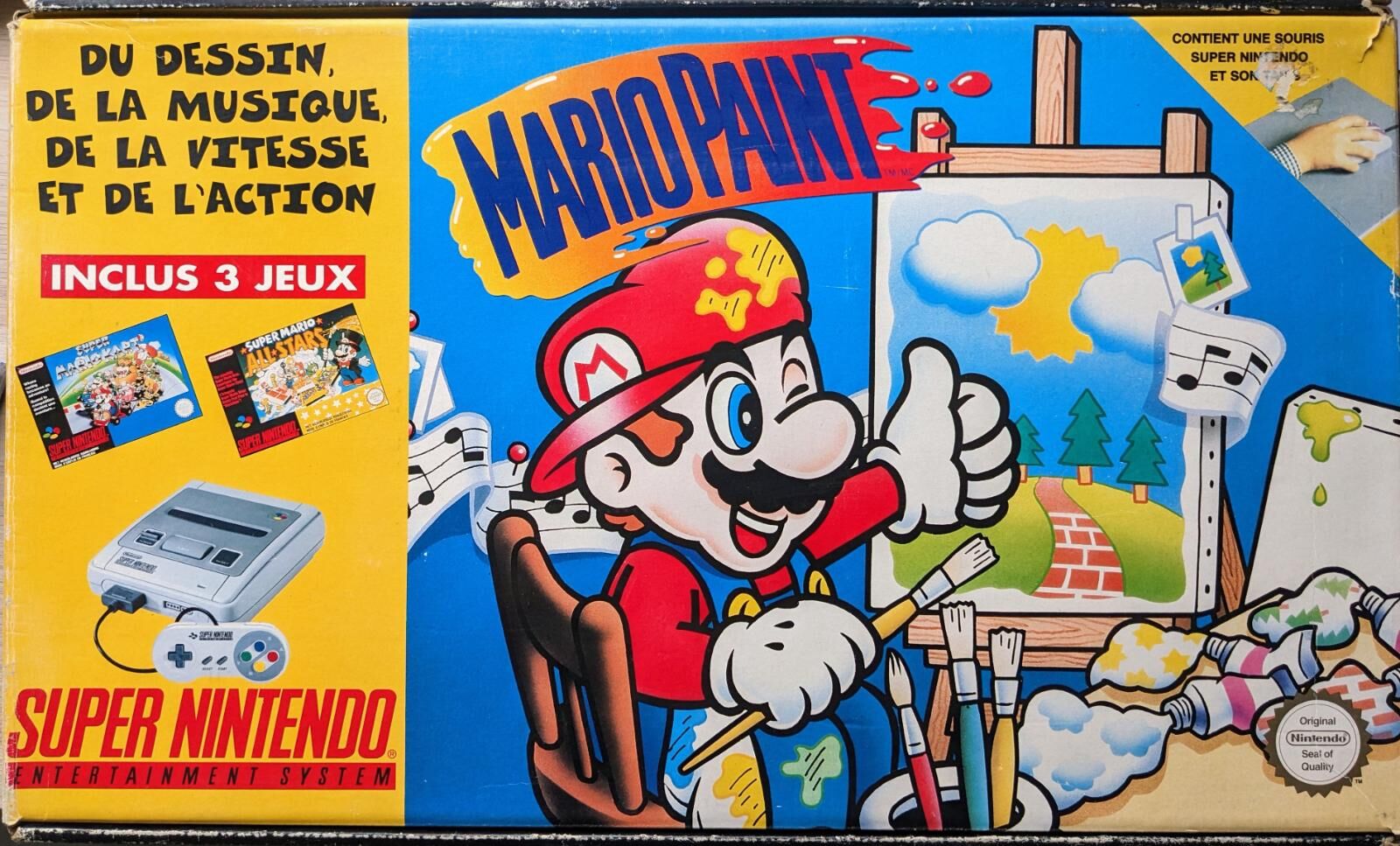 Super Nintendo [Mario Paint and Super Mario All-Stars and Super Maro Kart] - SNES - EN