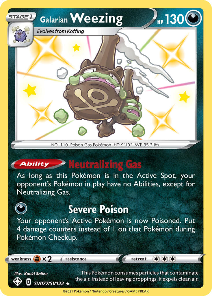 Galarian Weezing - SV077/SV122 - EN Galarian Weezing - SV077/SV122 - EN