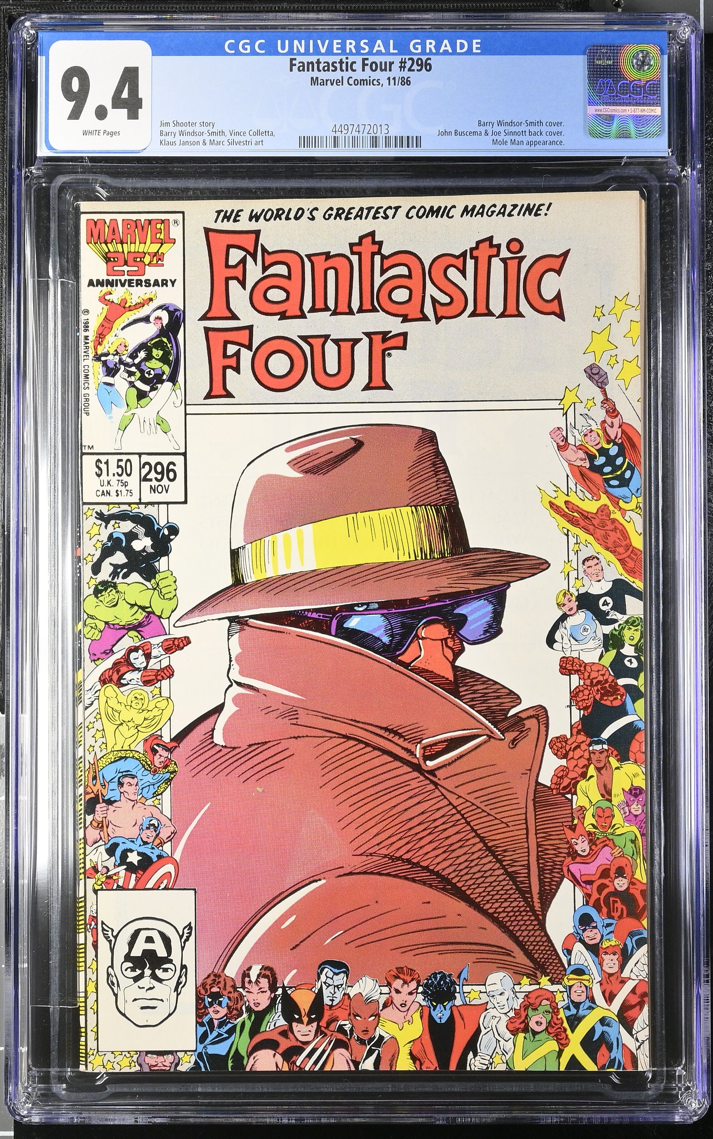 Fantastic Four #296 CGC 9.4
