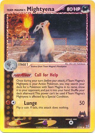 Team Magma’s Mightyena - 37/97 - Reverse Holo - EN Team Magma’s Mightyena - 37/97 - Reverse Holo - EN