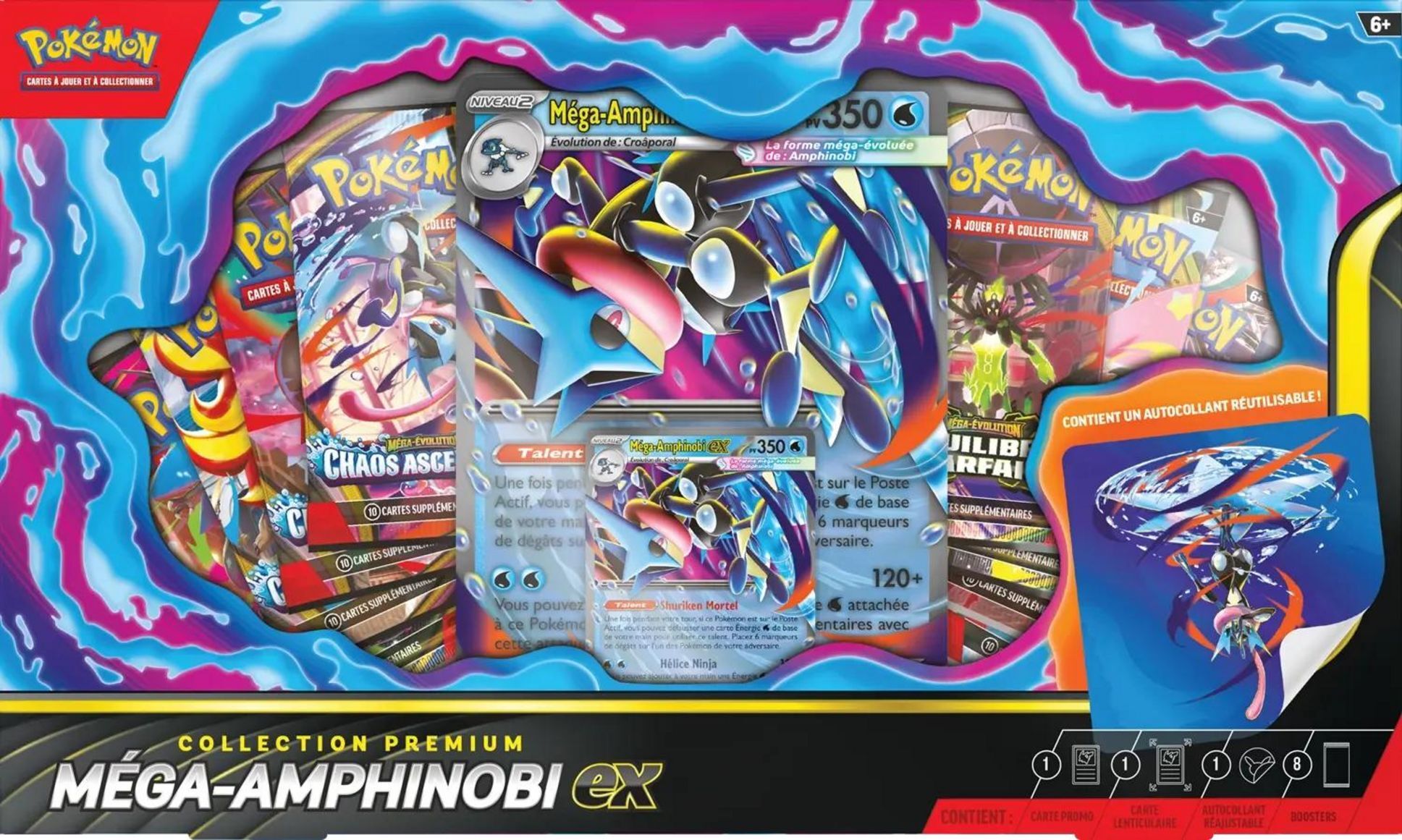 Pokémon TCG: Méga-Amphinobi Premium ex Collection - FR