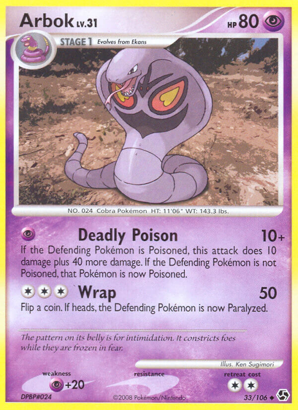 Arbok - 33/106 - Reverse Holo - EN
